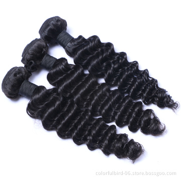 Cheap Indian Hair Extensions Unprocessed Virgin Human Hair Double Drawn Deep Wave Bundles human hair